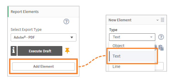 Add text element