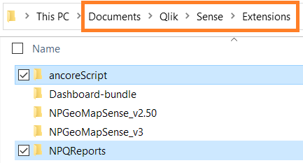 Sense Desktop extension directory