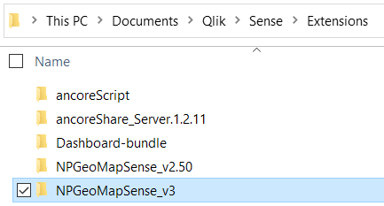 Sense Desktop extensions directory