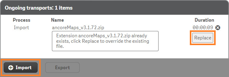 Replace an existing ancoreMaps installation in QMC