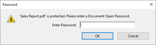 Password-protected PDF